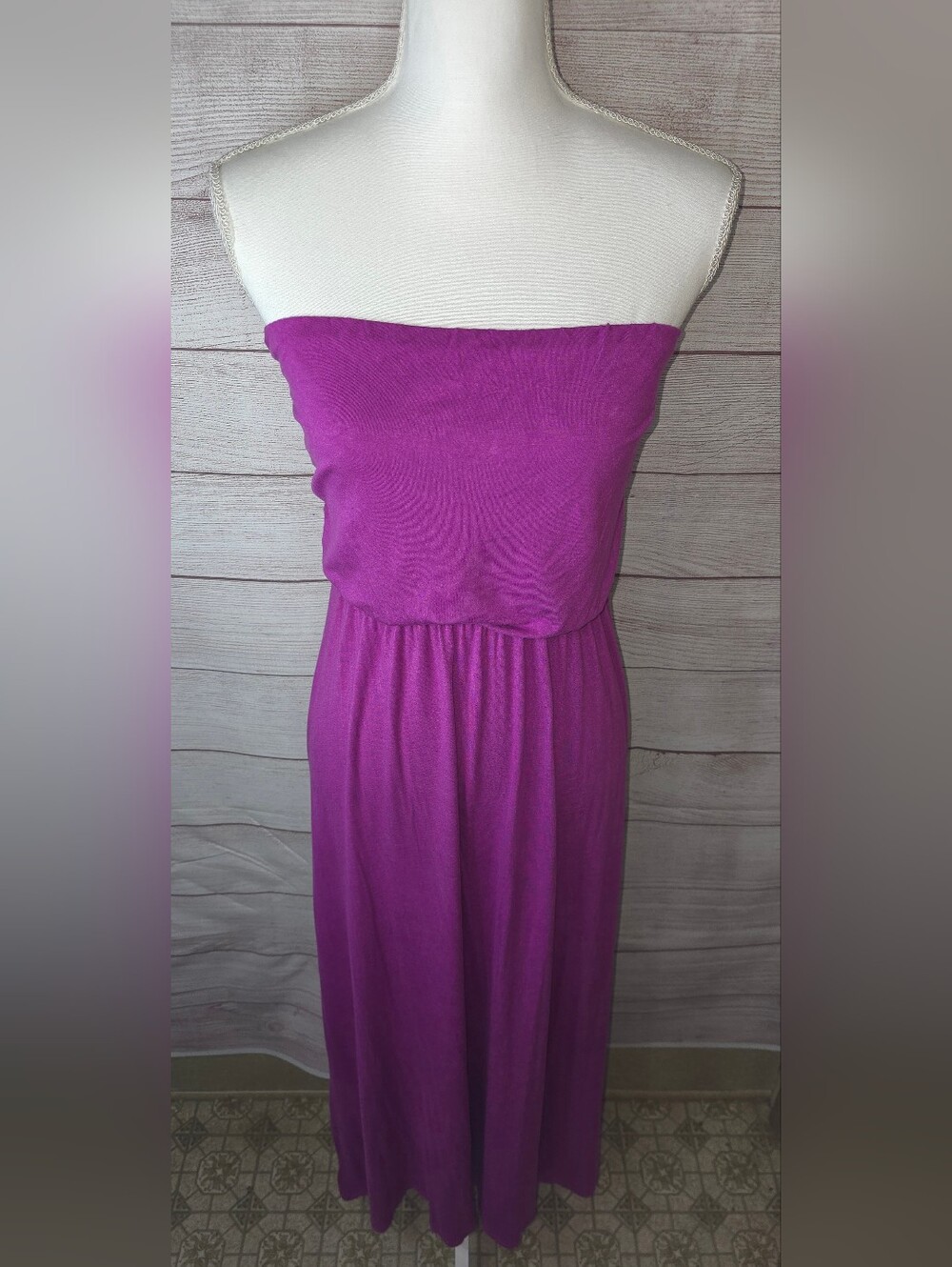 See You Monday Strapless Maxi Dress Size Large